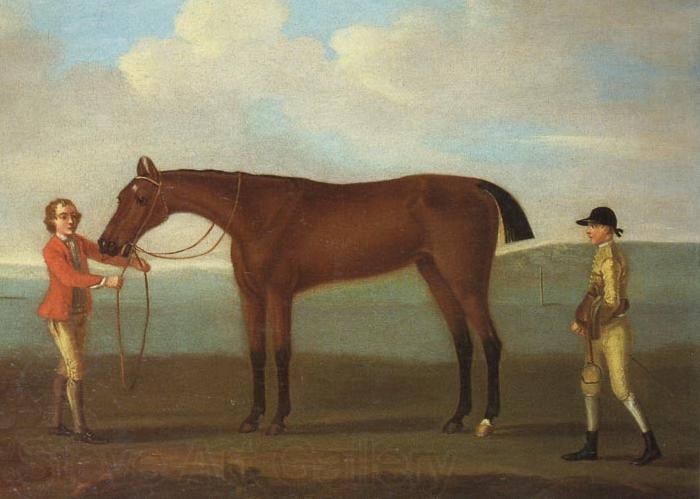 Francis Sartorius Molly Long Legs With Jockey and Groom Norge oil painting art
